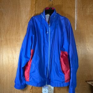 Vintage 90s Sportline of Hilton Head Blue and Red Windbreaker Size L